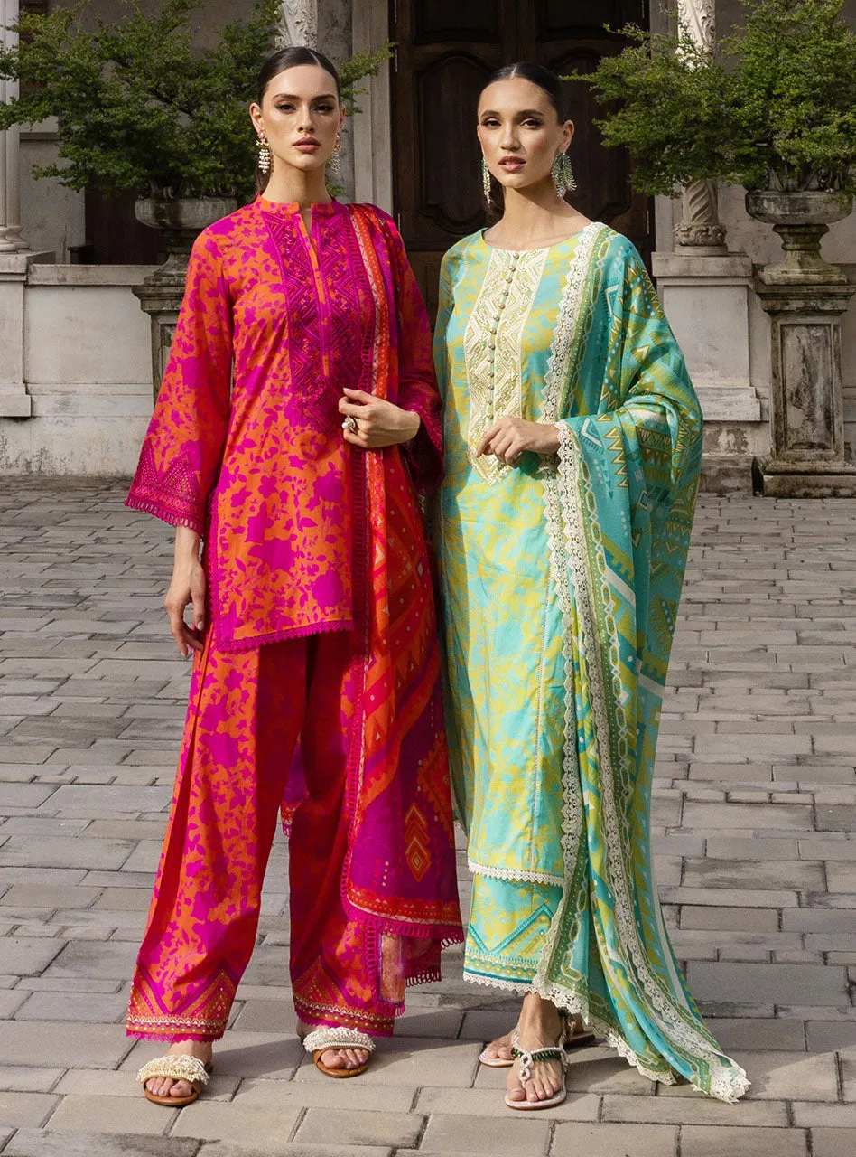 Zainab Chottani Tahra Lawn Collection  – Poppy-Zest 4A