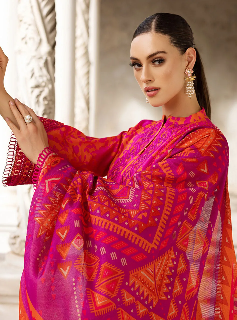 Zainab Chottani Tahra Lawn Collection  – Poppy-Zest 4A