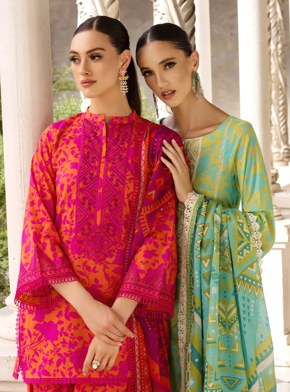 Zainab Chottani Tahra Lawn Collection  – Poppy-Zest 4A