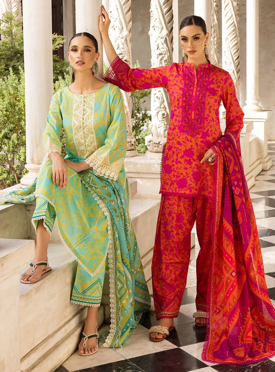 Zainab Chottani Tahra Lawn Collection  – Poppy-Zest 4B